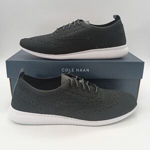Cole Haan 2 Zerogrand Stitchlite Black Knit Oxford Sneakers W11511 Womens 10B